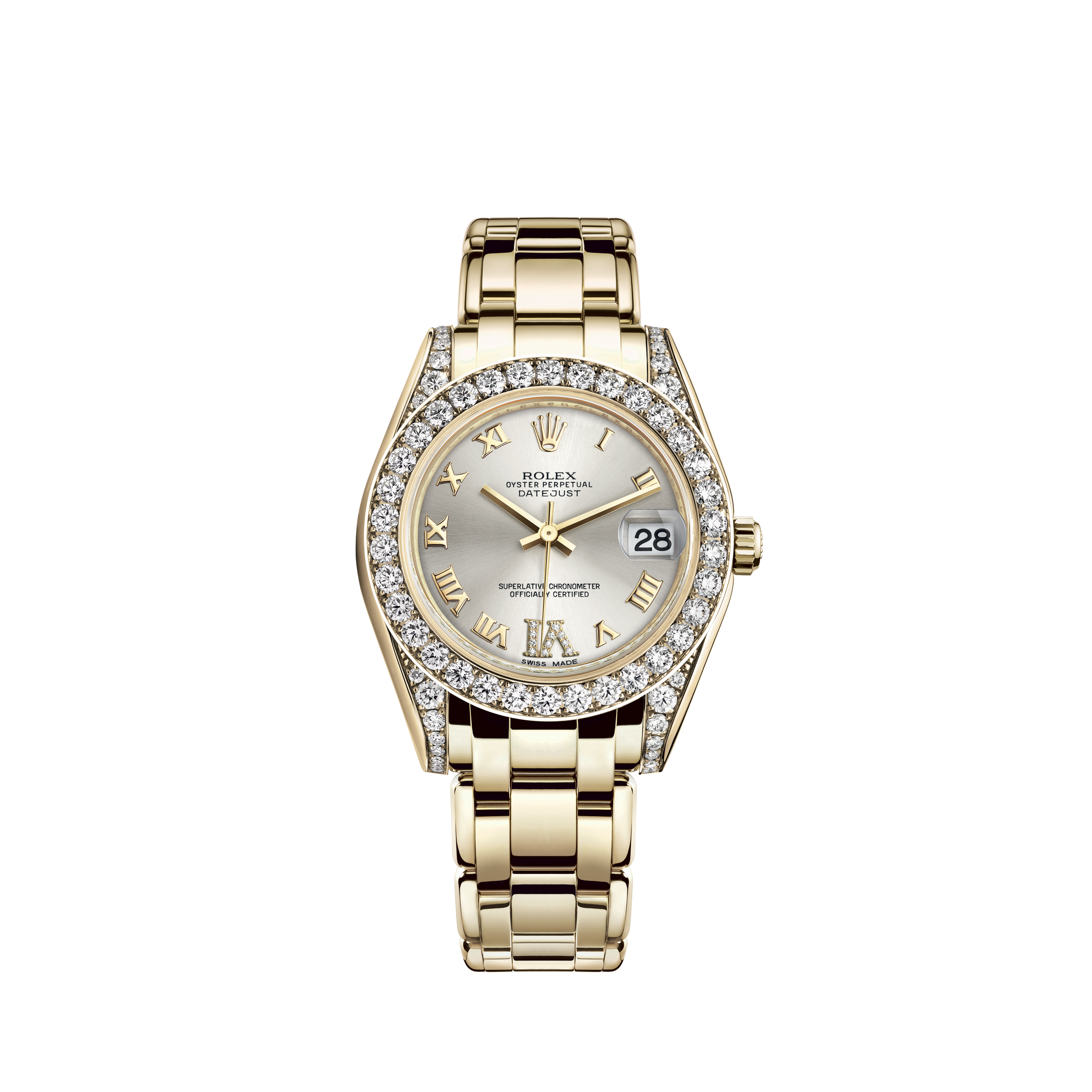 Rolex 26mm Datejust 2Ct Diamond Ivory Diamond Dial Jubilee Bracelet